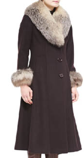 Suits, #Suits, Jessica Pearson, Gina Torres, Camel Coat, Fawn, Coat with Fur Cuff, Coat With Fur Sleeves, worn on tv, tv fashion, clothes from tv shows, Suits outfits, bravo, reality tv clothes, usanetwork