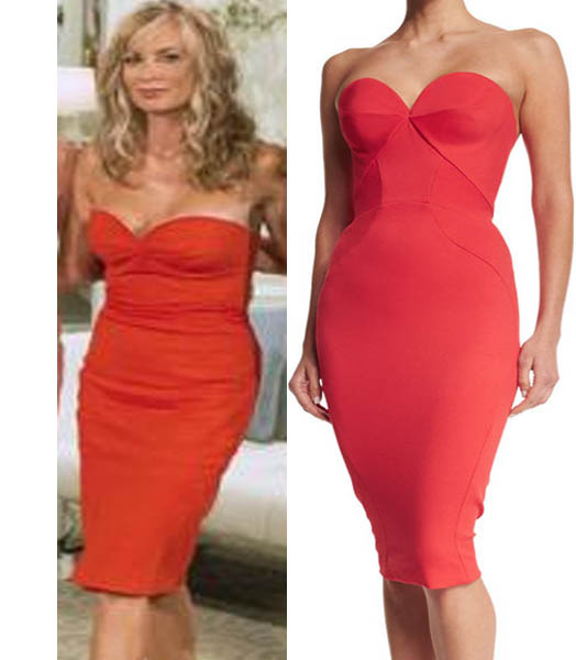 Real Housewives of Beverly Hills, Reunion, RHOBH Season 6, Eileen Davidson, red dress, worn on tv, tv fashion, clothes from tv shows, RHOBH outfits, bravo, reality tv