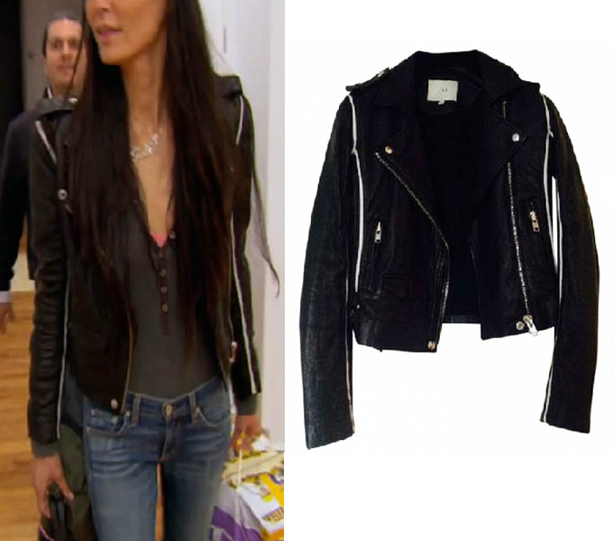 Real Housewives of New York, RHONY Season 8, Jules Wainstein, IRO leather jacket, worn on tv, tv fashion, clothes from tv shows, RHONY outfits, bravo, reality tv