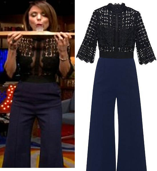 Real Housewives of New York, Watch What Happens Live, WWHL, RHONY Season 8, Bethenny Frankel, jumpsuit, worn on tv, tv fashion, clothes from tv shows, RHONY outfits, bravo, reality tv