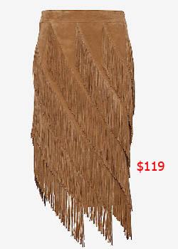 Southern Charm, Cameran Eubanks, Cameron, suede skirt, fringe skirt, brown skirt, #southerncharm, #scharm, worn on tv, tv fashion, clothes from tv shows, Southern Charm outfits, bravo, reality tv, season 3