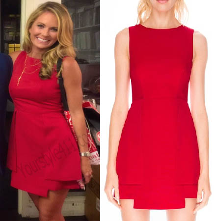 Southern Charm, Cameran Eubanks, Cameren, Cameron, red dress, watch what happens live, #southerncharm, #scharm, worn on tv, tv fashion, clothes from tv shows, Southern Charm outfits, bravo, reality tv, season 3