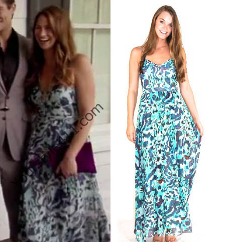 Southern Charm, Landon Clements, Landen, blue dress, blue maxi dress, maxi dress, blue sundress, worn on tv, tv fashion, clothes from tv shows, Southern Charm outfits, southern charm fashion, bravo, reality tv, season 3