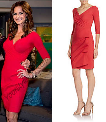 Real Housewives of Orange County, RHOC, Meghan Edmond, Meagan, Megan Edmond, #RHOC, #RealHousewivesOrangeCounty, Season 10, Reunion, red dress, worn on tv, tv fashion, clothes from tv shows, Real Housewives of Orange County outfits, bravo, reality tv clothes
