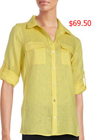 Southern Charm, Whitney's girlfriend, Whitney Sudler-Smith, yellow blouse, vintage, #southern charm, #scharm, worn on tv, tv fashion, clothes from tv shows, Southern Charm outfits, bravo, reality tv, season 3