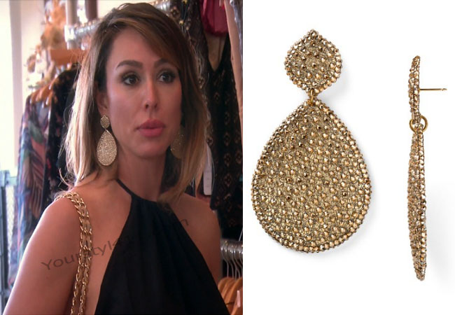 Real Housewives of Orange County, RHOC, Vickie Gunvalson, Jimmy #RHOC, #RealHousewivesOrangeCounty, Season 11, Kelly Dodd, Kelli, gold teardrop earrings, gold disc earrings, gold earrings, Roni Blanshay, worn on tv, tv fashion, clothes from tv shows, Real Housewives of Orange County outfits, bravo, reality tv clothes