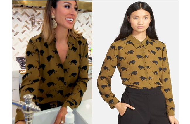 Real Housewives of Orange County, RHOC, Kelly Dodd, button shirt, #RHOC, #RealHousewivesOrangeCounty, Season 11, Kelly Dodd fashion, Kelly Dodd style, worn on tv, tv fashion, clothes from tv shows, Real Housewives of Orange County outfits, bravo, reality tv clothes