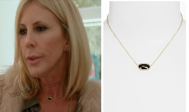 Real Housewives of Orange County, RHOC, Vicki Gunvalson, necklace, Kendra Scott, pendant necklace, #RHOC, #RealHousewivesOrangeCounty, worn on tv, tv fashion, clothes from tv shows, Real Housewives of Orange County outfits, bravo, reality tv clothes