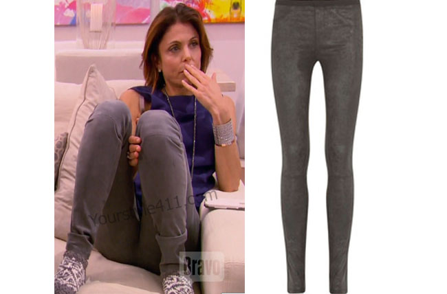 Real Housewives of New York, RHNY, Bethenny Frankel, grey pants, gray pants, grey suede pants, #RHNY, #RealHousewivesNewYork, worn on tv, tv fashion, clothes from tv shows, Real Housewives of New York outfits, bravo, reality tv clothes