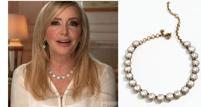 Real Housewives of Orange County, RHOC, Shannon Beador, Shannon Beador style, Shannon Beador fashion, #shannonbeador, crystal necklace, #RHOC, Shannon Beador outfit, #RealHousewivesOrangeCounty, worn on tv, tv fashion, clothes from tv shows, Real Housewives of Orange County outfits, bravo, Season 11, reality tv clothes