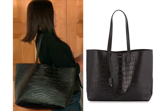 Real Housewives of Orange County, RHOC, Heather Dubrow, Heather Dubrow style, Heather Dubrow fashion, #heatherdubrow, black tote, black shopping tote, black croc purse, black bag, shop your tv, the take, bravotv.com, #RHOC, Heather Dubrow outfit, #RealHousewivesOrangeCounty, worn on tv, tv fashion, clothes from tv shows, Real Housewives of Orange County outfits, bravo, Season 11, reality tv clothes