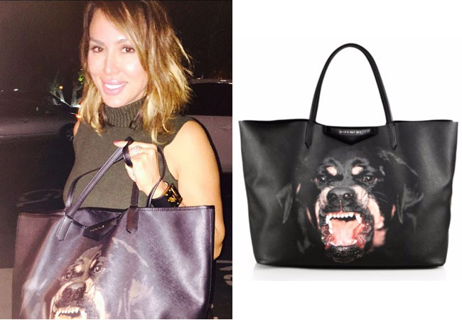 Real Housewives of Orange County, RHOC, Kelly Dodd, Kelly Dodd style, Kelly Dodd fashion, #kellydodd, #RHOC, Kelly Dodd outfit, shop your tv,rottweiler tote, givenchy, dog purse, the take, bravotv.com, #RealHousewivesOrangeCounty, worn on tv, tv fashion, clothes from tv shows, Real Housewives of Orange County outfits, bravo, Season 11, reality tv clothes