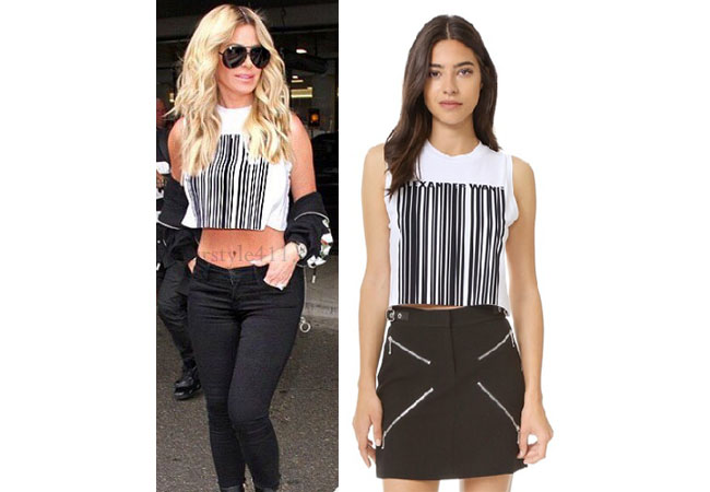 Kim Zolciak Biermann, Don't Be Tardy, Don't Be Tardy fashion, Don't Be Tardy style, Kim Zolciak wardrobe, Brielle Biermann clothes, #dontbetardy, #goals, Alexander Wang shirt, crop t-shirt, bravotv.com, shop your tv, the take, Brielle Biermann outfits, worn on tv, tv fashion, clothes from tv shows, Real Housewives of Orange County outfits, bravo, reality tv clothes