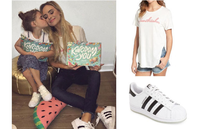 Amanda Stanton, The Bachelor,  celebrity style, star style, Amanda Stanton outfits, Amanda Stanton fashion, Amanda Stanton style, shop your tv, @amanda_stantonn, worn on tv, tv fashion, clothes from tv shows, tv outfits, junk food heartbreaker shirt top, adidas superstar sneakers
