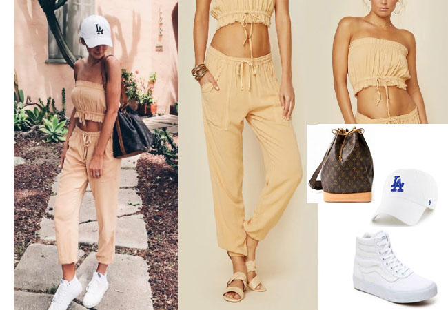 linen pants with sneakers