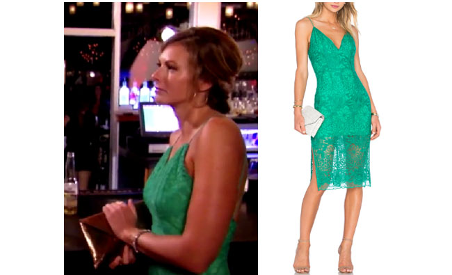 Southern Charm, Kathryn Dennis, Chelsea Meissner, #SC, #bravo, #southerncharm, #scharm, worn on tv, tv fashion, clothes from tv shows, Southern Charm outfits, Southern Charm fashion, Southern Charm style, star style, shop your tv, bravo, reality tv, season 4, episode 3, green dress, emerald green, NBD sabastian dress