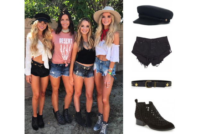 Amanda Stanton, The Bachelor,  celebrity style, star style, Amanda Stanton outfits, Amanda Stanton fashion, Amanda Stanton style, shop your tv, @amanda_stantonn, worn on tv, tv fashion, clothes from tv shows, tv outfits, one teaspoon bandits shorts, lovestrength stardust belt, brixton cap, black booties