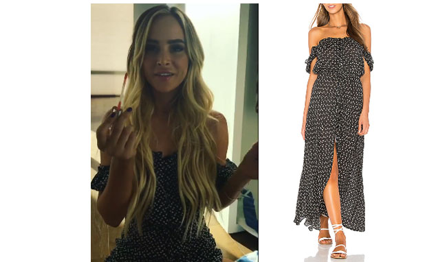 Amanda Stanton, The Bachelor,  celebrity style, star style, Amanda Stanton outfits, Amanda Stanton fashion, Amanda Stanton style, shop your tv, @amanda_stantonn, worn on tv, tv fashion, clothes from tv shows, tv outfits, auguste leila button down off the shoulder dress, amanda`s dress in sonoma