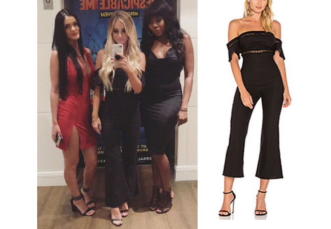 Amanda Stanton, The Bachelor, celebrity style, star style, Amanda Stanton outfits, Amanda Stanton fashion, Amanda Stanton style, shop your tv, @amanda_stantonn, worn on tv, tv fashion, clothes from tv shows, tv outfits, Amanda Stanton bachelor, Amanda Stanton 2017, Amanda Stanton instagram, Stone Cold Fox black jumpsuit