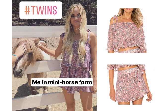 Amanda Stanton, The Bachelor, celebrity style, star style, Amanda Stanton outfits, Amanda Stanton fashion, Amanda Stanton style, shop your tv, @amanda_stantonn, worn on tv, tv fashion, clothes from tv shows, tv outfits, Amanda Stanton bachelor, Amanda Stanton instagram, Amanda Stanton 2017, Show me Your Mumu Paisley top and shorts