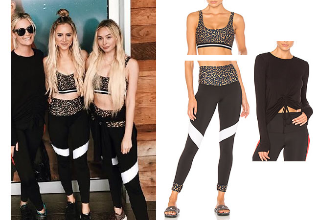Amanda Stanton, Corinne Olympios, The Bachelor,  celebrity style, star style, Amanda Stanton outfits, Amanda Stanton fashion, Amanda Stanton style, shop your tv, @amanda_stantonn, worn on tv, tv fashion, clothes from tv shows, tv outfits, Bachelor In Paradise 2017, Bachelor In Paradise Season 4, Bachelor In Paradise clothes, #BIP, #bachelorinparadise, Amanda Stanton Instagram, Beach Riot Cara top, Beach Riot black and leopard leggings, Beach Riot leopard bra top