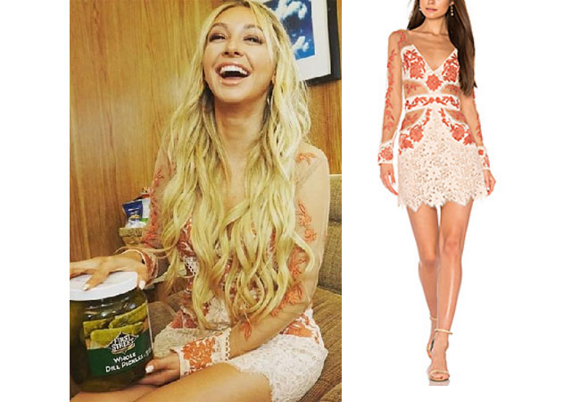 Corinne Olympios, The Bachelor, celebrity style, star style, Corinne Olympios outfits, Corinne Olympios fashion, Corinne Olympios style, shop your tv, @colympios, worn on tv, as seen on tv, tv fashion, clothes from tv shows, tv outfits, Bachelor in Paradise, #bachelorinparadise, thebachelorette, Bachelor In Paradise 2017, Bachelor In Paradise Style, Bachelor In Paradise Season 4, Corinne’s clothes, For Love and Lemons matador dress, For Love and Lemons embroidered dress, Corinne's dress