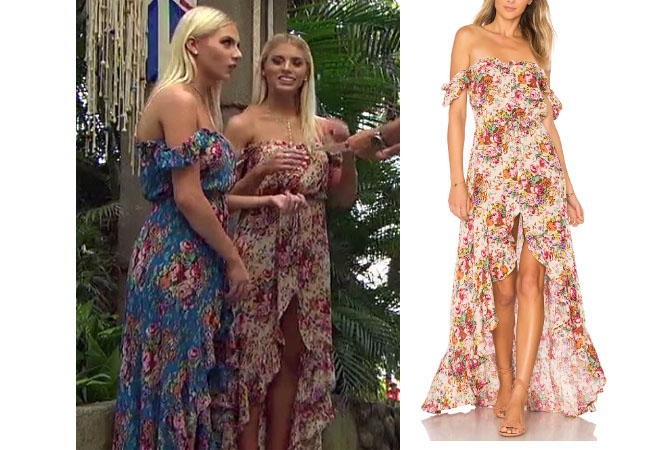 Emily Ferguson, The Bachelor,  celebrity style, star style, Emily Ferguson outfits, Emily Ferguson fashion, Emily Ferguson style, shop your tv, The Bachelor, The Bachelorette, worn on tv, tv fashion, clothes from tv shows, tv outfits, Bachelor In Paradise 2017, Bachelor In Paradise Style, #BIP, Auguste Willow Day Dress, Emily's floral dress
