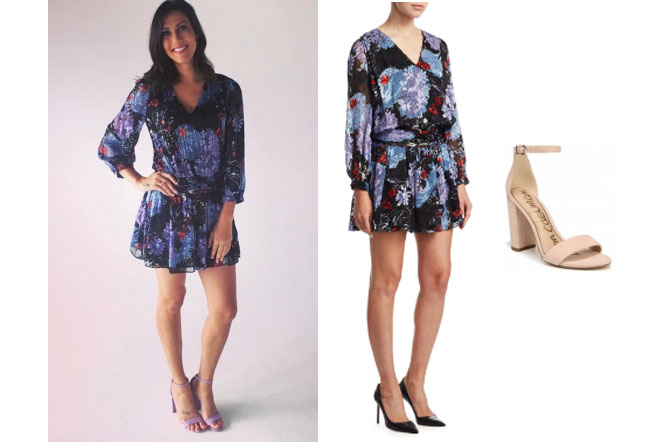Becca Kufrin, The Bachelor, The Bachelorette, Bachelor in Paradise, #BIP, celebrity style, celebrity fashion, star style, starstyle, Becca Kufrin outfits, Becca Kufrin fashion, Becca Kufrin style, shop your tv, worn on tv, as seen on tv, where to get, clothes from tv shows, tv outfits, The Bachelorette 2018, Alice + Olivia Tessie Drop dress, Sam Edelman yaro ankle sandal