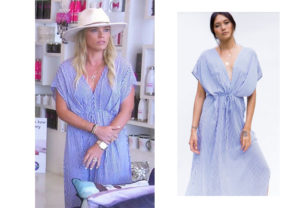 Real Housewives of Beverly Hills, RHBH, Teddy Mellencamp, Season 9, Teddy's blue dress, Blue Maxi Dress, Teddy Mellencamp outfit, celebrity outfits, reality tv shows, Real Housewives of Orange County outfits, bravo, Season 13, reality tv clothes