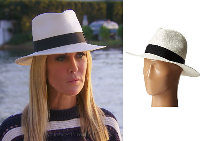 fortnite, Real Housewives of New York, RHONY, Tinsley Mortimer, #rhony, Season 11, Tinsley Mortimer's outfit, celebrity outfits, reality tv shows, Real Housewives of New York outfits, bravo, reality tv clothes, Tinsley's hat in Miami, Tinlsey's Panama Hat, Hat Attack Panama Continental Hat