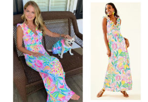 Southern Charm, Bravo TV, Cameran Eubanks, Star Style, fortnite, Game of Thrones, Cameran Eubanks' outfit, Cameran's floral dress, Lilly Pulitzer Leena Maxi Dress