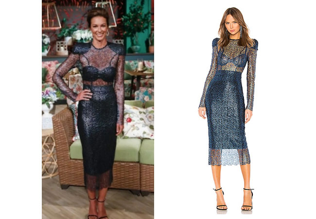 Chelsea Meissner, Southern Charm, Bravo TV, Cameran Eubanks, Star Style, fortnite, Game of Thrones, Cameran Eubanks' outfit, Cameran Eubanks clothes, celebrity outfit, Chelsea Meissner's outfit, Chelsea's clothes, Chelsea's navy Reunion Dress, Season 6 Reunion Dress, Zhivago Narcissist Dress in Navy
