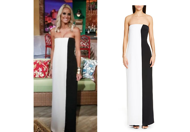 Southern Charm, Bravo TV, Danni Baird, Star Style, fortnite, Game of Thrones, Danni Baird's outfits, Danni's Reunion Jumpsuit, Southern Charm Season 6 Reunion outfits, Cushnie Colorblock Jumpsuit
