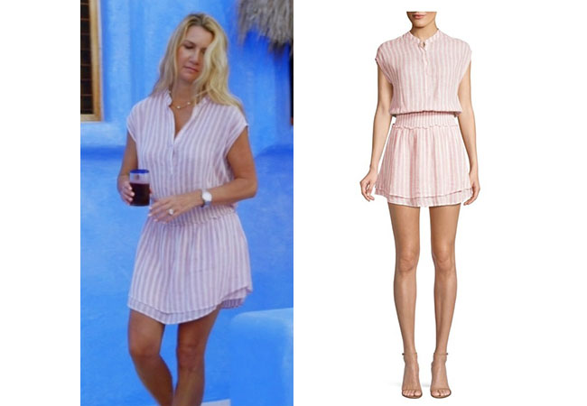 Kary Brittingham, Real Housewives of Dallas, RHOD, Realhousewives, Kary Brittingham's stripe dress, Rails Angelina Dress in Rose Stripe