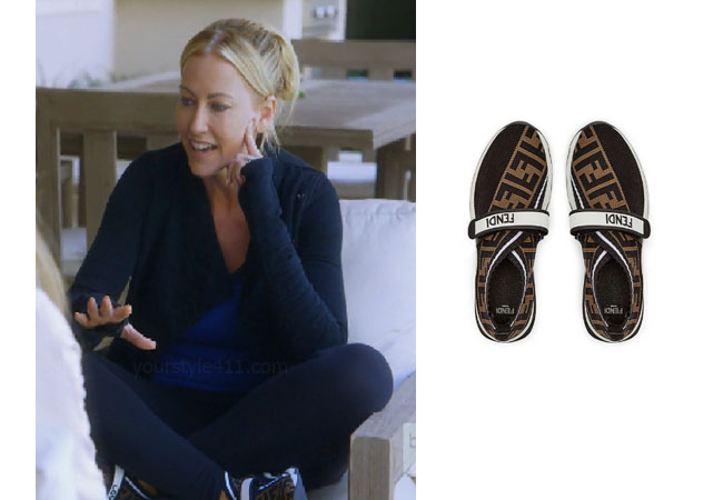 Stephanie Hollman, Real Housewives of Dallas, Real Housewives, RHOD. Reality TV, Bravo, Bravo Nation, Stephanie Hollman's outfits, Women's Outfits, Fendi Knit Sneakers