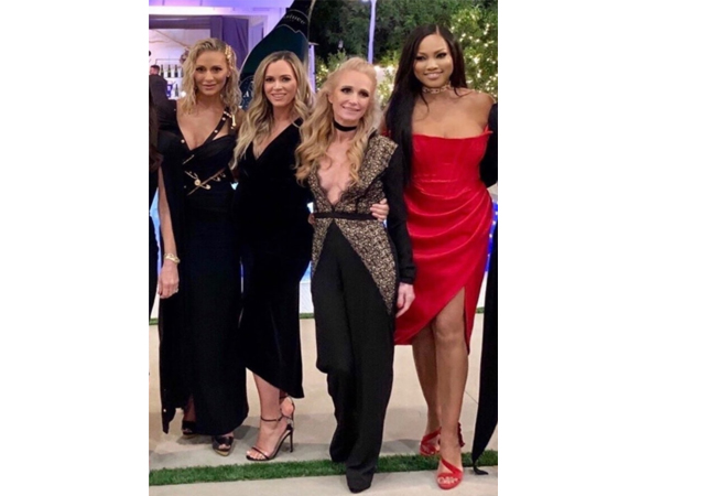 Dorit Kemsley; Real Housewives of Beverly Hills; RHOBH; Versace Safety Pin Asymmetric dress; Versace Medusa Hair Clip